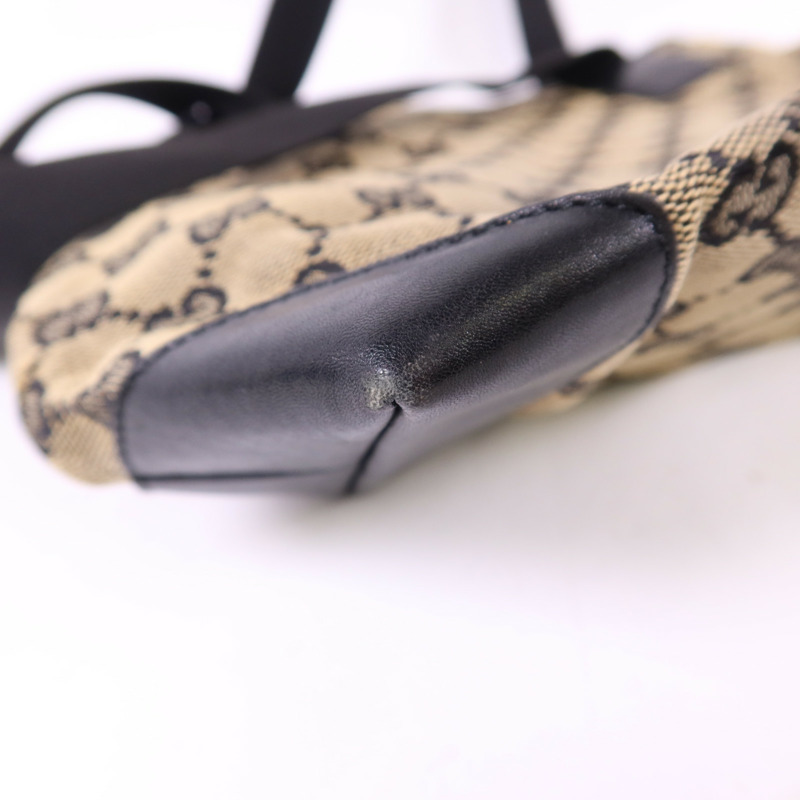 GUCCI 帆布Shoulder Bag銀扣肩背袋-12