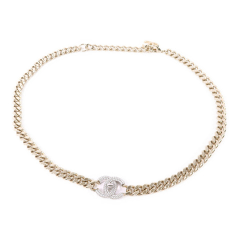 CHANEL 金屬/水晶Chain Belt鍊腰帶