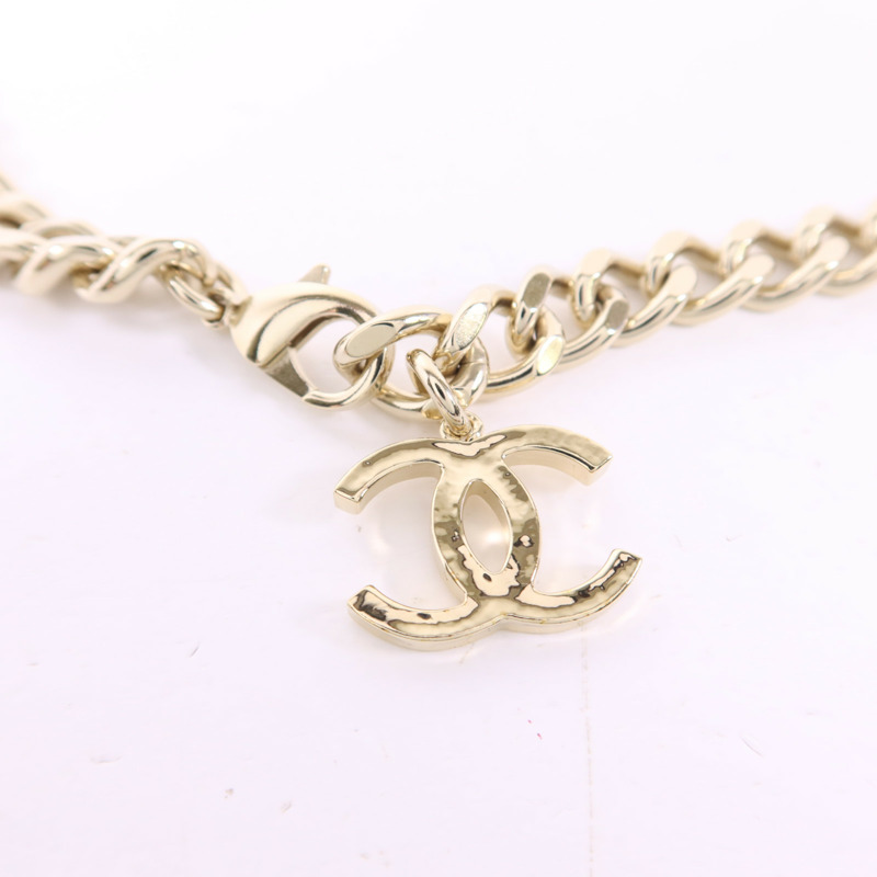 CHANEL 金屬/水晶Chain Belt鍊腰帶-5