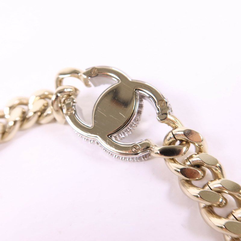 CHANEL 金屬/水晶Chain Belt鍊腰帶-8