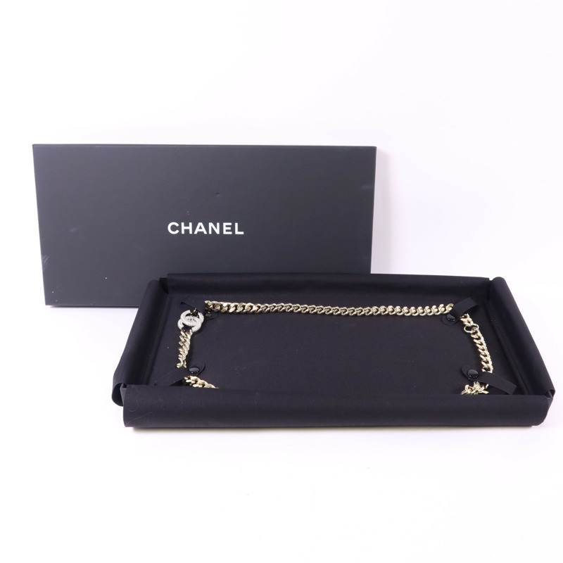 CHANEL 金屬/水晶Chain Belt鍊腰帶-9
