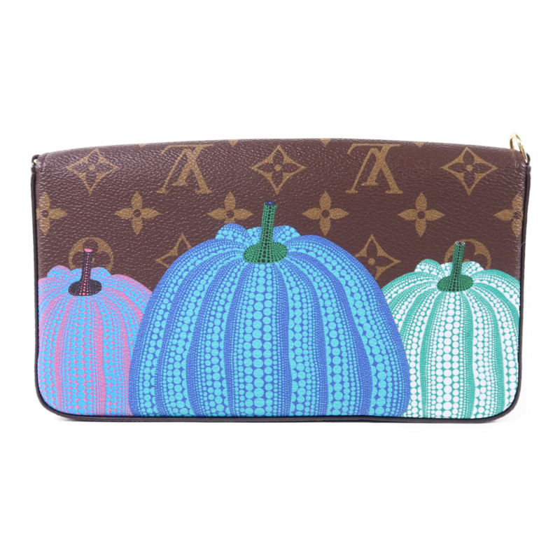 LOUIS VUITTON Monogram LV x YK Felicie Pochette金扣鏈帶肩背袋-1