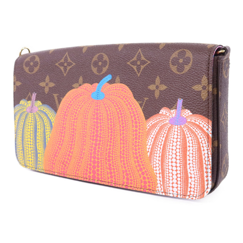 LOUIS VUITTON Monogram LV x YK Felicie Pochette金扣鏈帶肩背袋-2