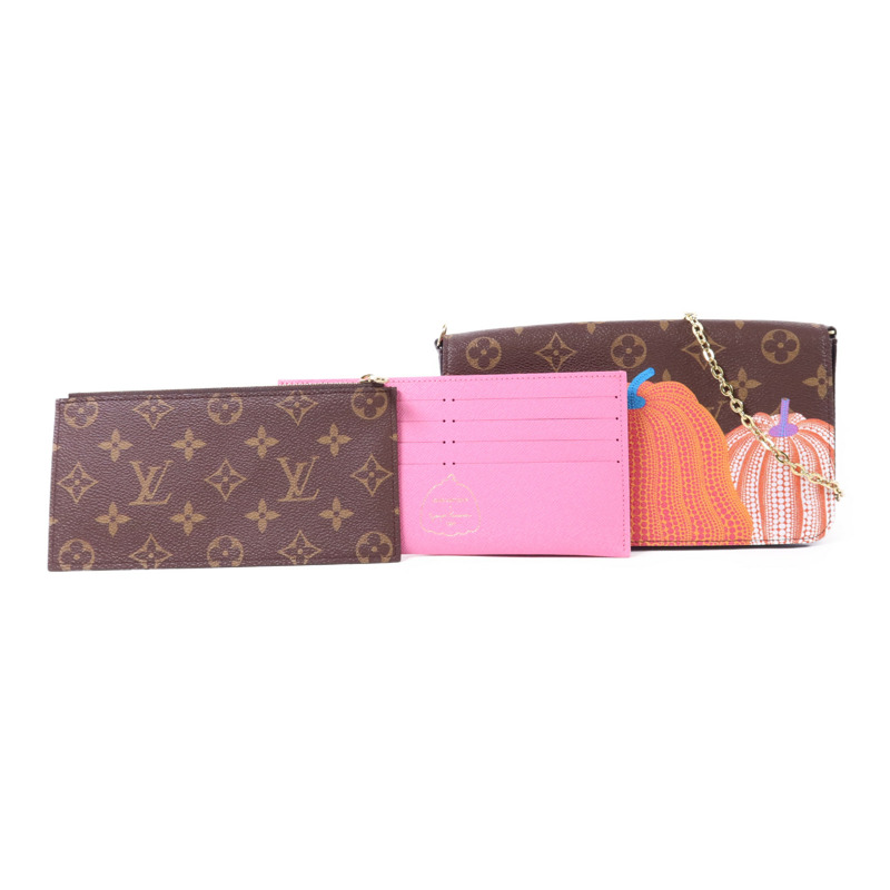 LOUIS VUITTON Monogram LV x YK Felicie Pochette金扣鏈帶肩背袋-18