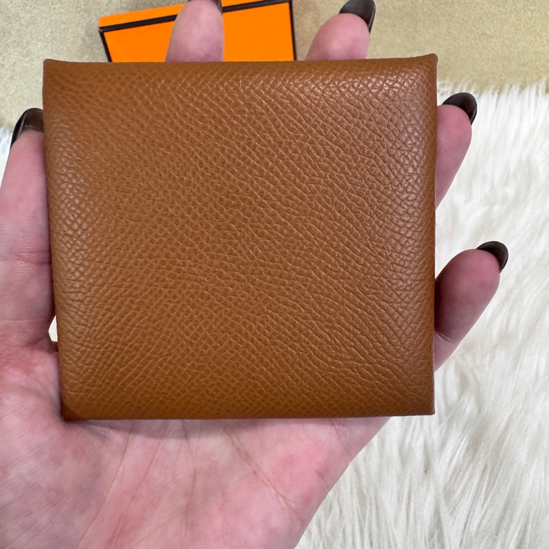 Hermes Bastia 金棕銀Epson零錢包 飾品袋 近全新-2