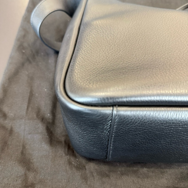 YSL聖羅蘭 hobo水桶包腋下包 黑金小號22-5