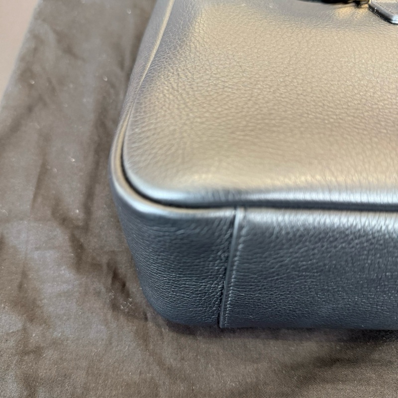 YSL聖羅蘭 hobo水桶包腋下包 黑金小號22-7