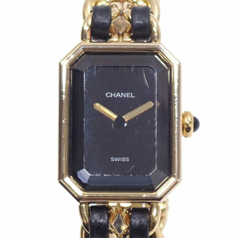 香奈兒 Premiere 女士石英 GP 皮革腕錶 H0001，電池供電，M 碼，A2246260