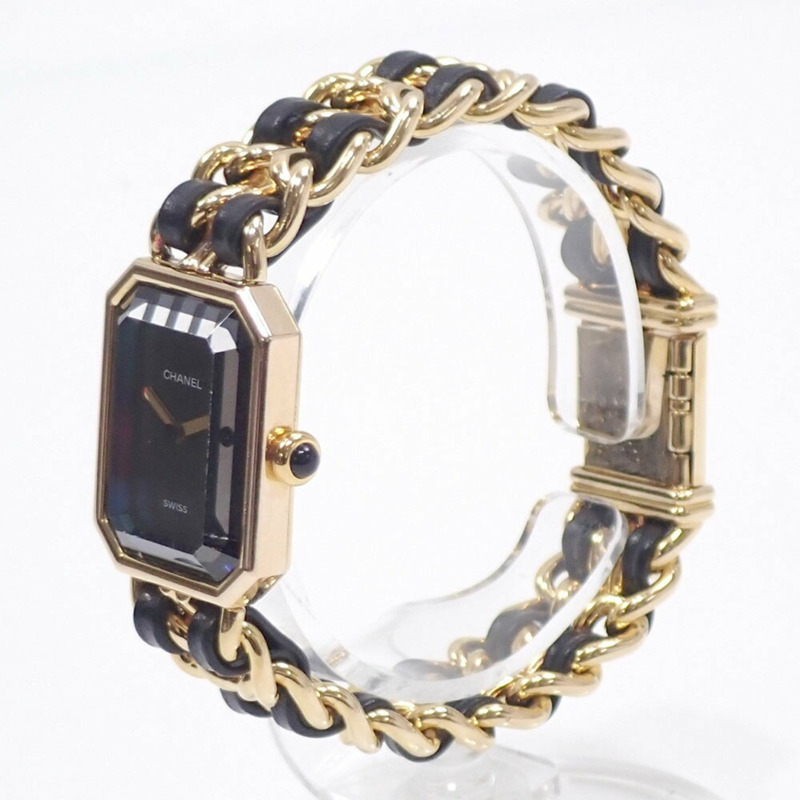 香奈兒 Premiere 女士石英 GP 皮革腕錶 H0001，電池供電，M 碼，A2246260-1