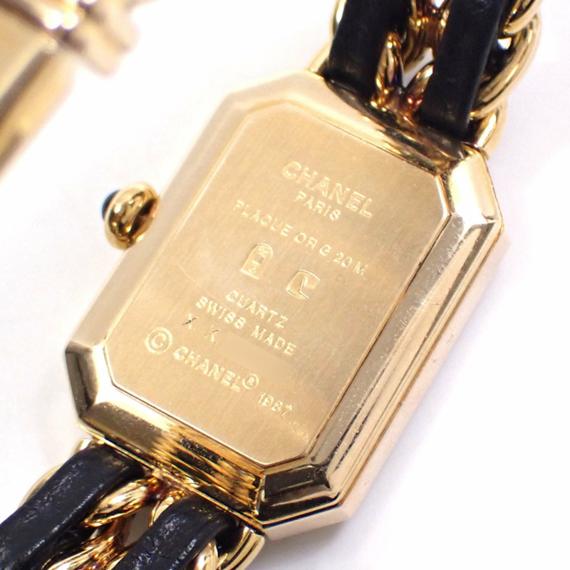 香奈兒 Premiere 女士石英 GP 皮革腕錶 H0001，電池供電，M 碼，A2246260-2