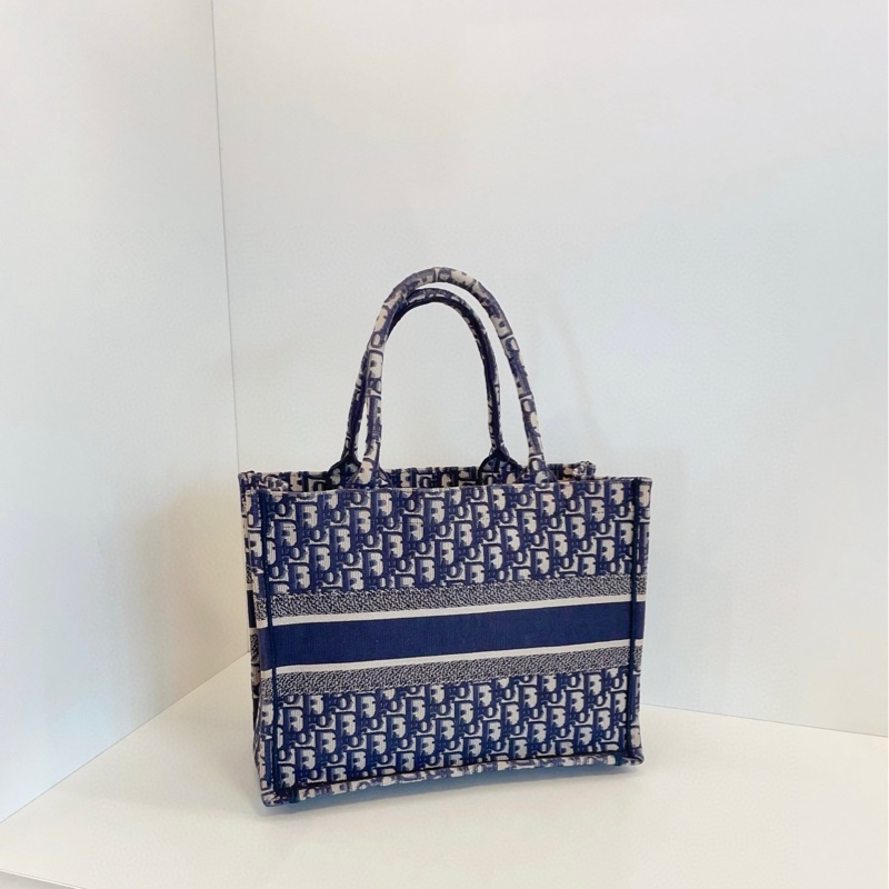 Dior 迪奧 經典老花托特tote中號-1