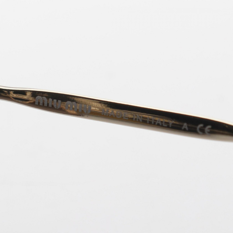 Miu Miu 太陽眼鏡 SMU57T 塑膠鍍金波爾多紅色海軍藍二手女款-3