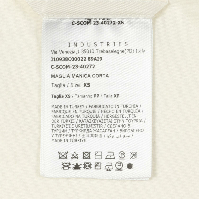 MONCLER Logo T卹 8C00022 純棉 米色 #XS 二手女款-4