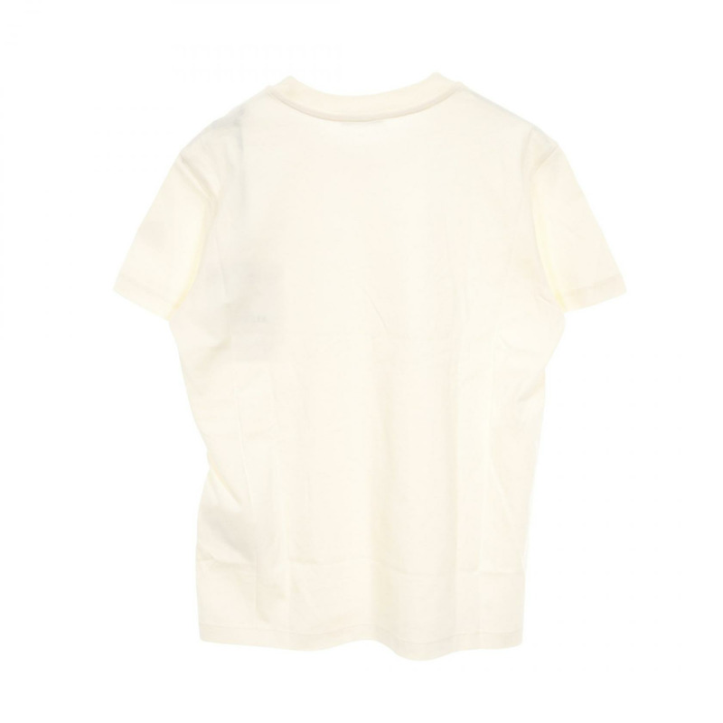 MONCLER 珠飾短袖T卹 8C00013 純棉 米色 #XS 二手女款-1