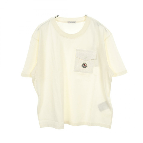 MONCLER 短袖T卹 8C00022 純棉 米色 #S 二手 女款