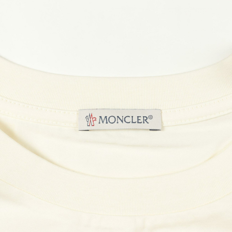 MONCLER 短袖T卹 8C00022 純棉 米色 #S 二手 女款-2