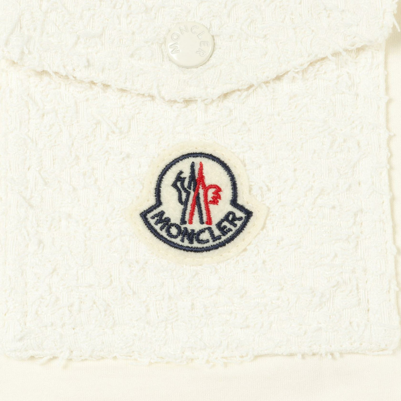 MONCLER 短袖T卹 8C00022 純棉 米色 #S 二手 女款-3