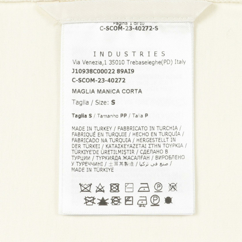 MONCLER 短袖T卹 8C00022 純棉 米色 #S 二手 女款-5