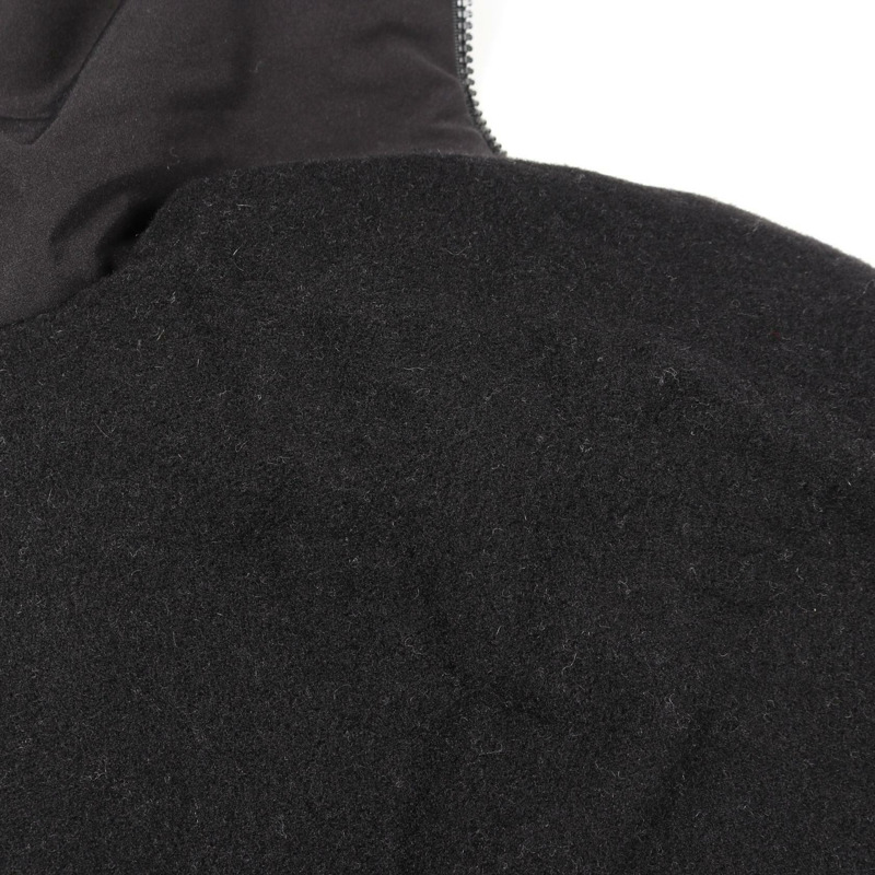 MONCLER 針織披肩斗篷，附流蘇，羊毛尼龍材質，黑色 #UNI 二手 女款-8