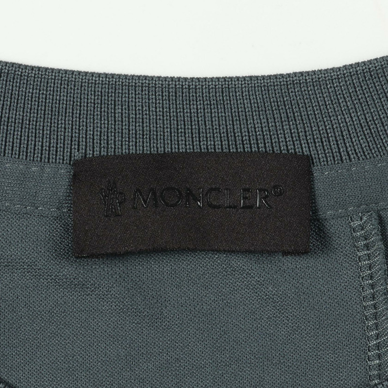 MONCLER 標誌短袖T卹，純棉，綠色，M碼，二手男款-2