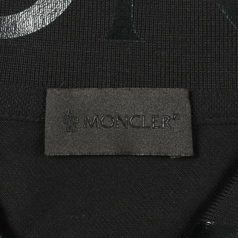 MONCLER Polo衫 8A00004 純棉 黑色 #M 二手男款-2