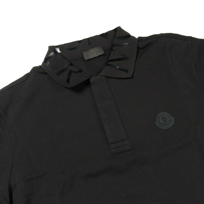 MONCLER Polo衫 8A00004 純棉 黑色 #M 二手男款-9