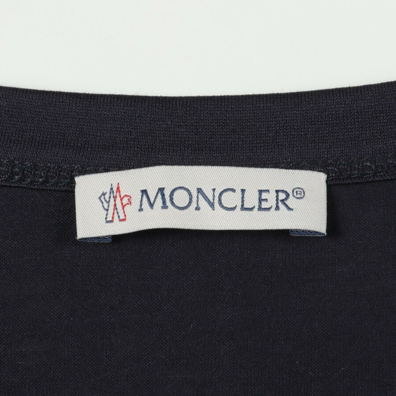 MONCLER 標誌純棉T卹,海軍藍,M碼,二手男款-2