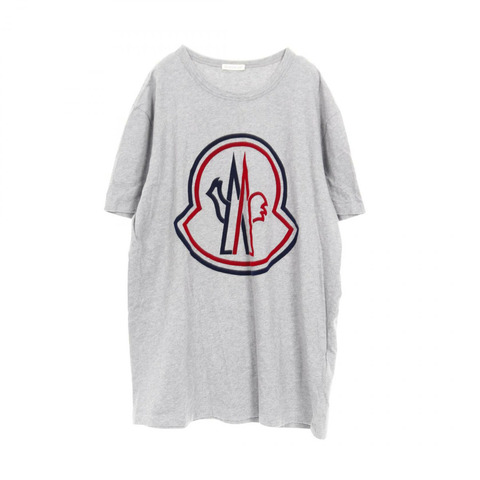 MONCLER 標誌T卹，純棉材質，灰色、紅色、海軍藍三色可選，L碼，二手男款。