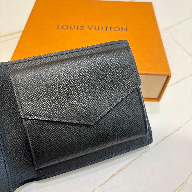 *SHIHNA名牌精品*Louis Vuitton路易威登 經典MARCO系列Eclipse帆布摺疊短夾-4