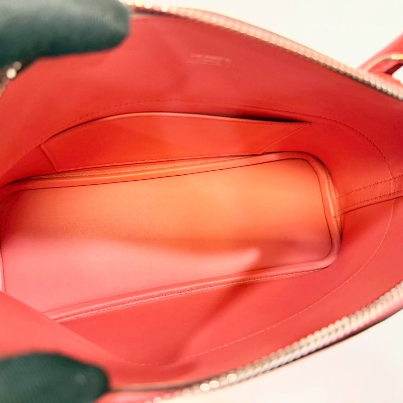 HermesT5玫瑰粉Epsom牛皮銀釦Bolide27手提側背H041693-7