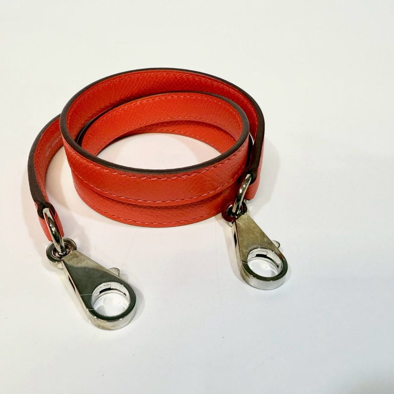 HermesT5玫瑰粉Epsom牛皮銀釦Bolide27手提側背H041693-10