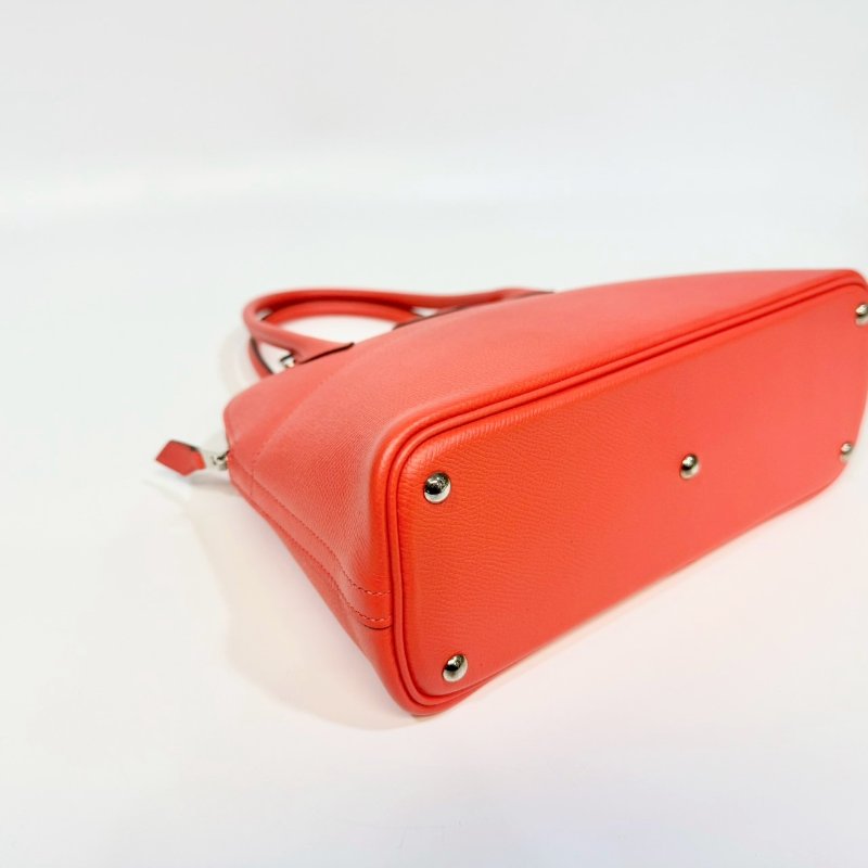 HermesT5玫瑰粉Epsom牛皮銀釦Bolide27手提側背H041693-13