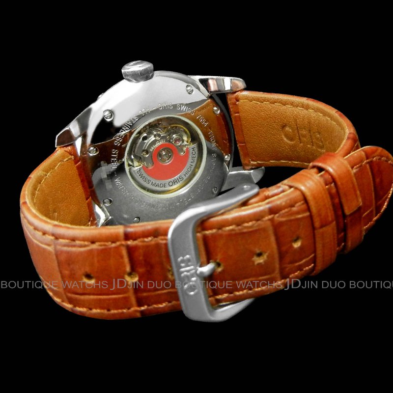 金鐸精品~W888 ORIS 豪利時 Artelier藝術家系列月相多功能自動上鍊男用腕錶-2