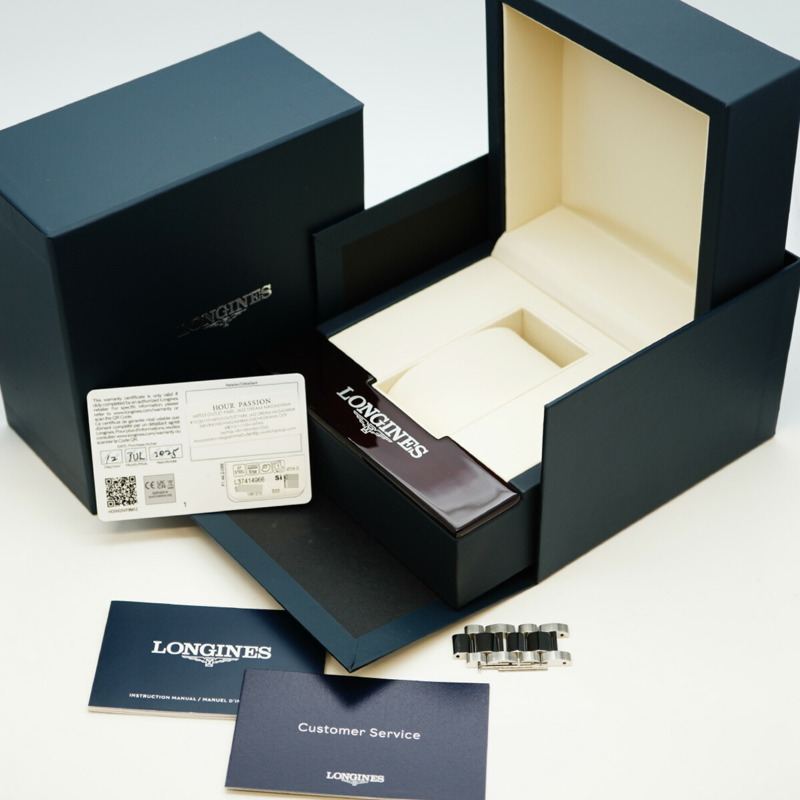 浪琴錶 HydroConquest L37414966 藍色錶盤男士腕錶-1