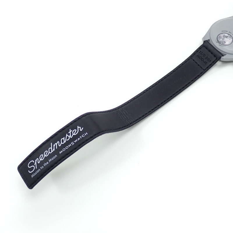 歐米茄 x Swatch 登月計畫男士石英腕錶,生物陶瓷和尼龍錶帶,電池驅動,S033M100,A220998-3