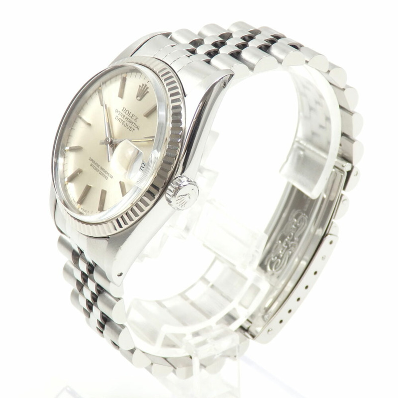 勞力士 Datejust 男士 16014 自動上鍊不鏽鋼白金腕錶 A2246377-1