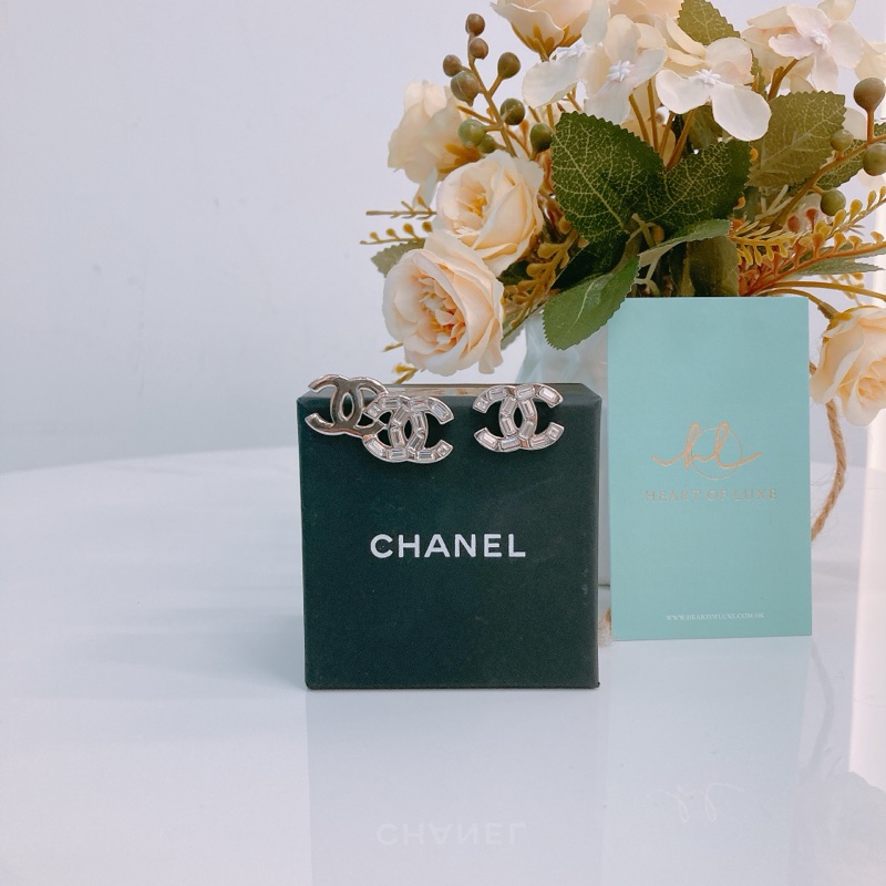 MS0381 CHANEL 香奈兒單logo跟雙logo 耳環SINGLE AND DOUBLE CC LOGO EARRINGS-1