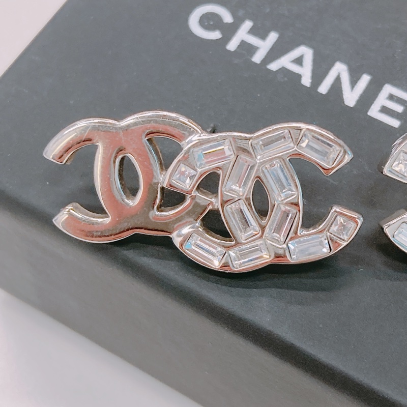 MS0381 CHANEL 香奈兒單logo跟雙logo 耳環SINGLE AND DOUBLE CC LOGO EARRINGS-3