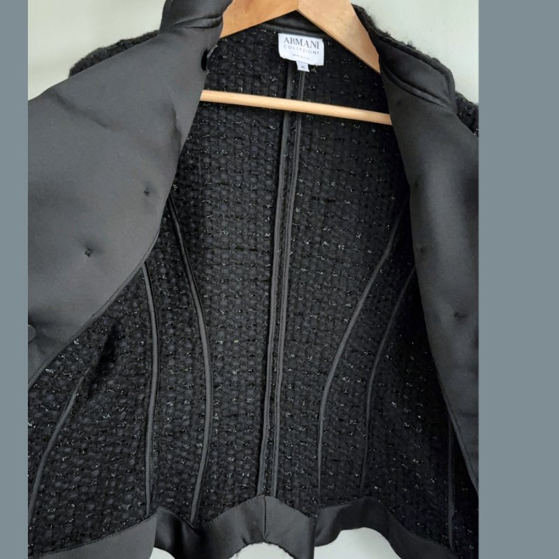 [二手近全新] Armani Collezioni 義大利製 羊毛西裝外套-2