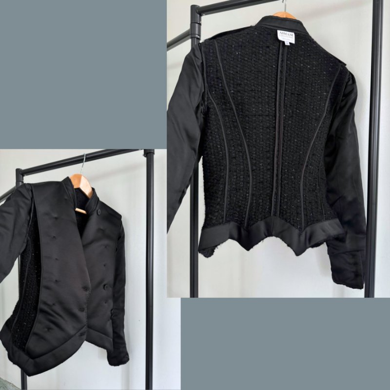 [二手近全新] Armani Collezioni 義大利製 羊毛西裝外套-4