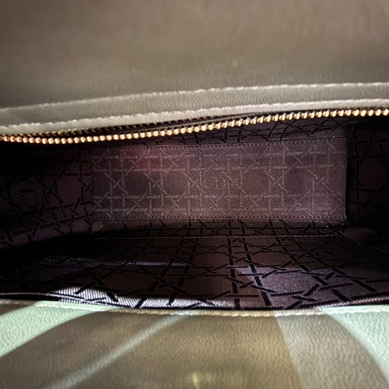 DIOR草綠色羊皮金釦My ABC Lady Dior-6