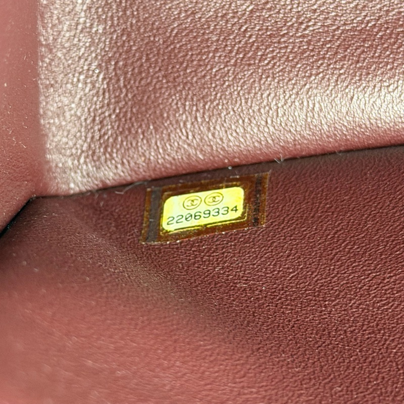 Chanel黑荔枝金雙C Jumbo 30公分-17