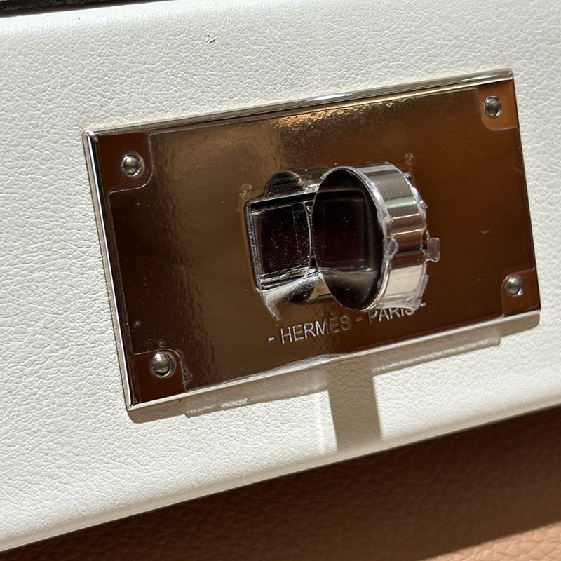 【現貨｜快速出貨】Hermès 愛馬仕 Mini 24/24 奶茶棕 Chai｜Evercolor × Swift｜Z刻2021年｜銀釦附原廠配件-12