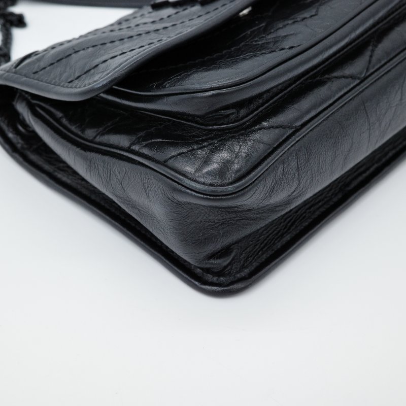 Saint Laurent 聖羅蘭 Niki 小號 SoBalck 黑色 牛皮 單肩包 鏈條包-3
