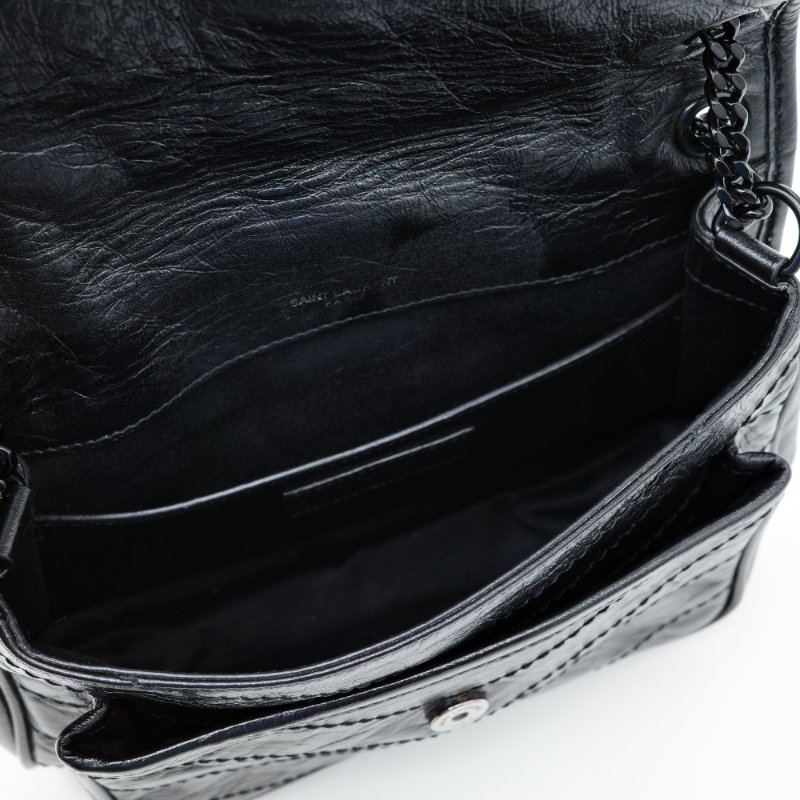 Saint Laurent 聖羅蘭 Niki 小號 SoBalck 黑色 牛皮 單肩包 鏈條包-6