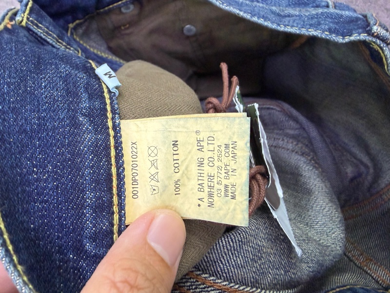 A bathing ape 牛仔褲-2