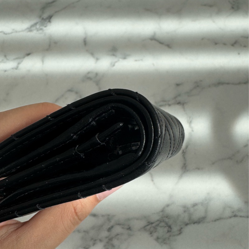 Gucci黑色金雙G marmont短夾  經典不敗-8