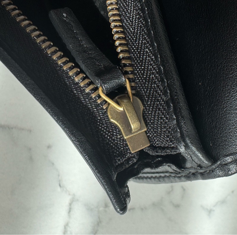 Gucci黑色金雙G marmont短夾  經典不敗-22