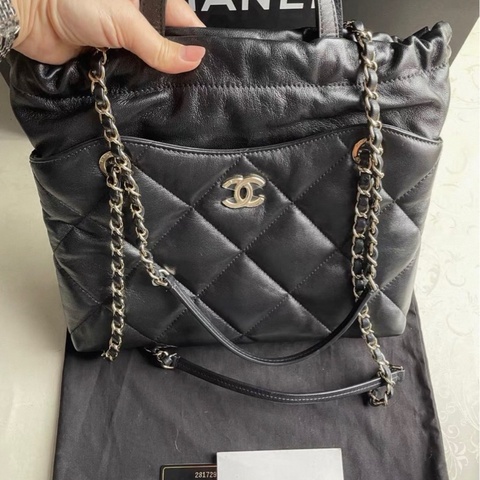 Chanel 香奈兒/黑金福袋包/托特包/小號/99 新美品