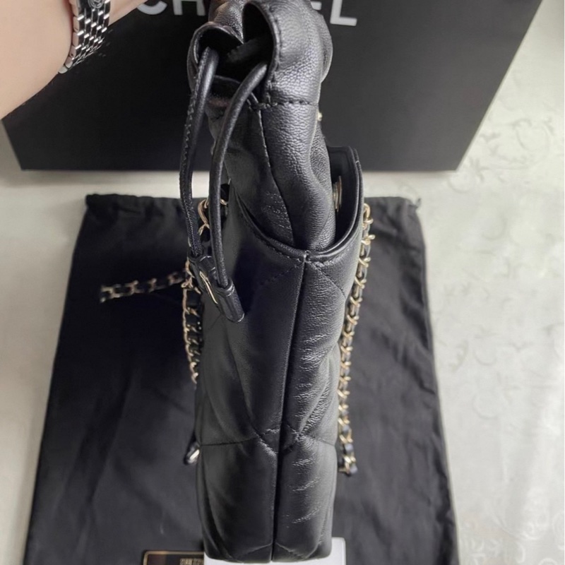 Chanel 香奈兒/黑金福袋包/托特包/小號/99 新美品-7